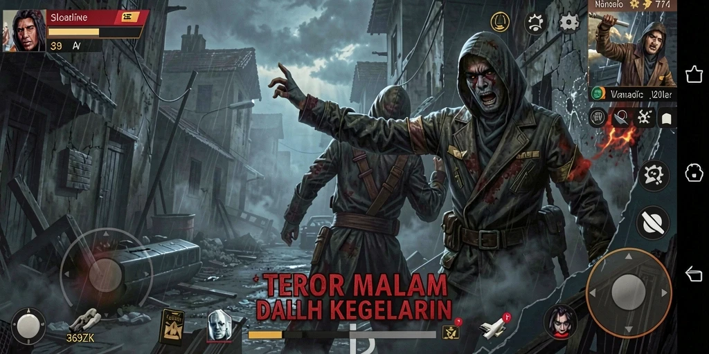 Tangkapan layar menampilkan suasana mencekam dalam game 369ZK.