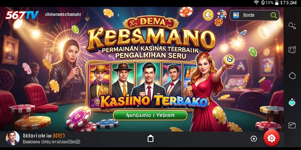Tangkapan layar 567TV menunjukkan pengalaman seru bermain Kasino.