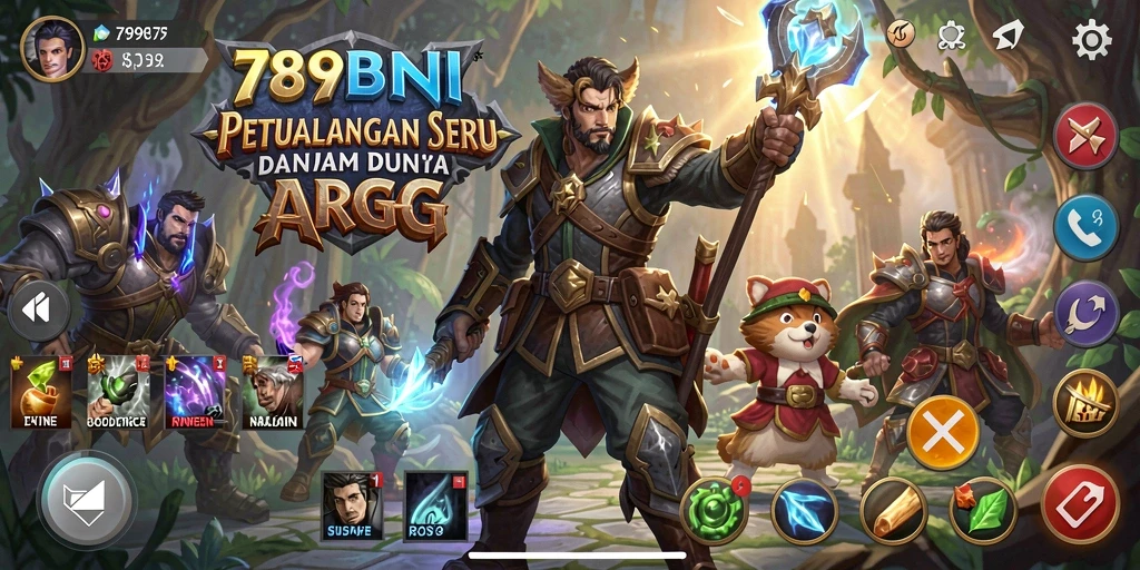 Screenshot permainan 789BNI yang menampilkan aksi pertarungan ARPG yang mendebarkan.