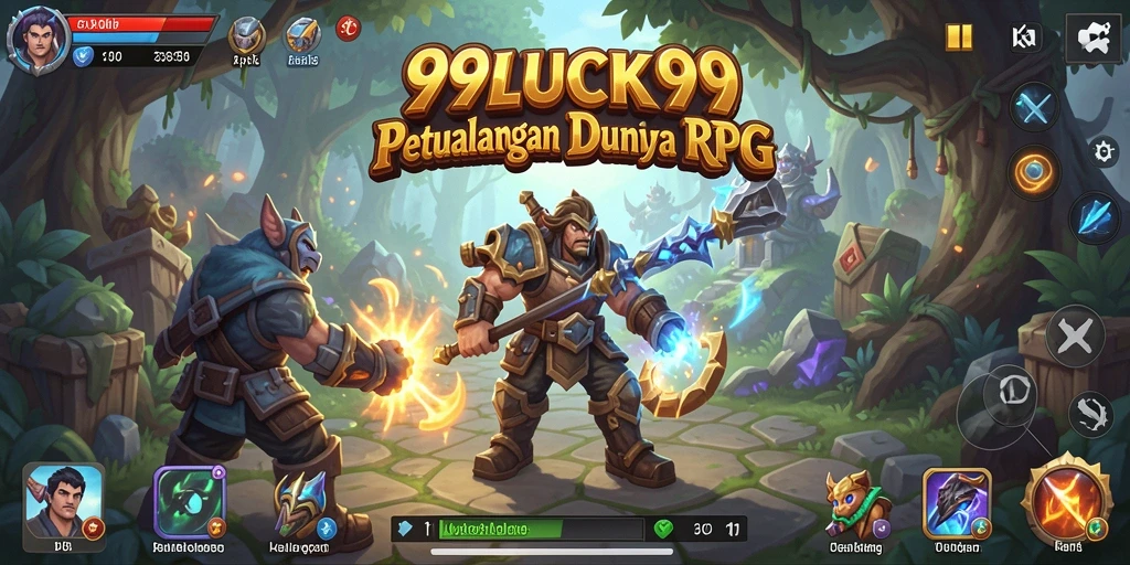 Screenshot gameplay 99LUCK99 menampilkan aksi pertarungan yang intens.