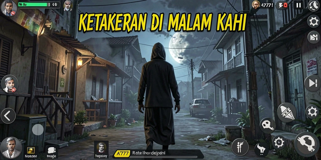 Screenshot dari gameplay menakutkan di A7777, penuh ketegangan.