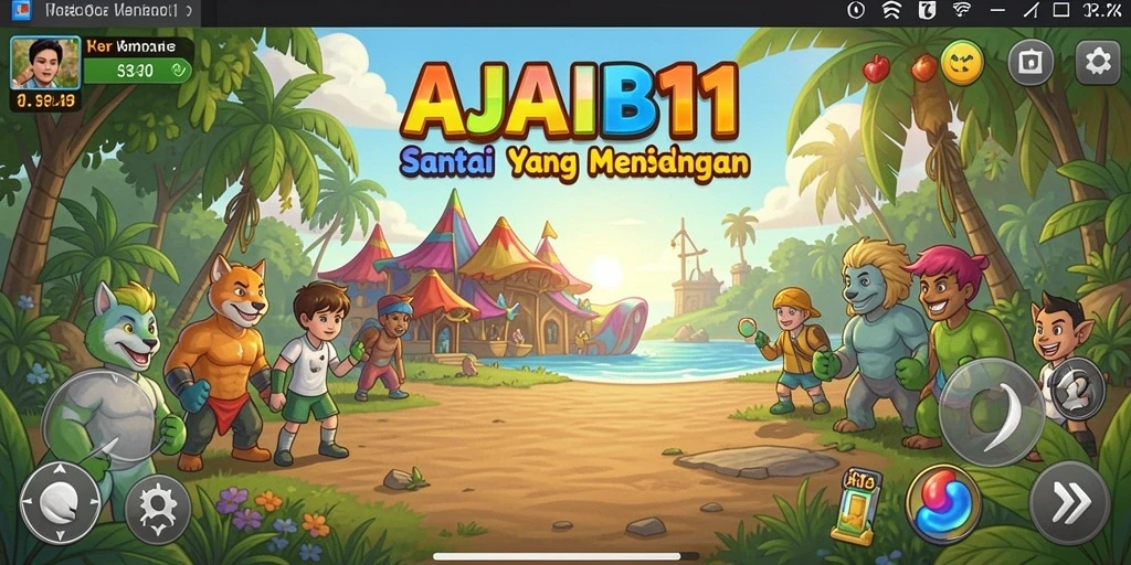 Tampilan menarik dari gameplay AJAIB11 yang memikat dan penuh warna.