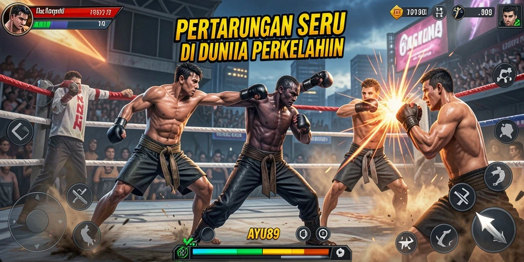 Gameplay menarik dari AYU89 dengan pertarungan seru dan karakter beragam.