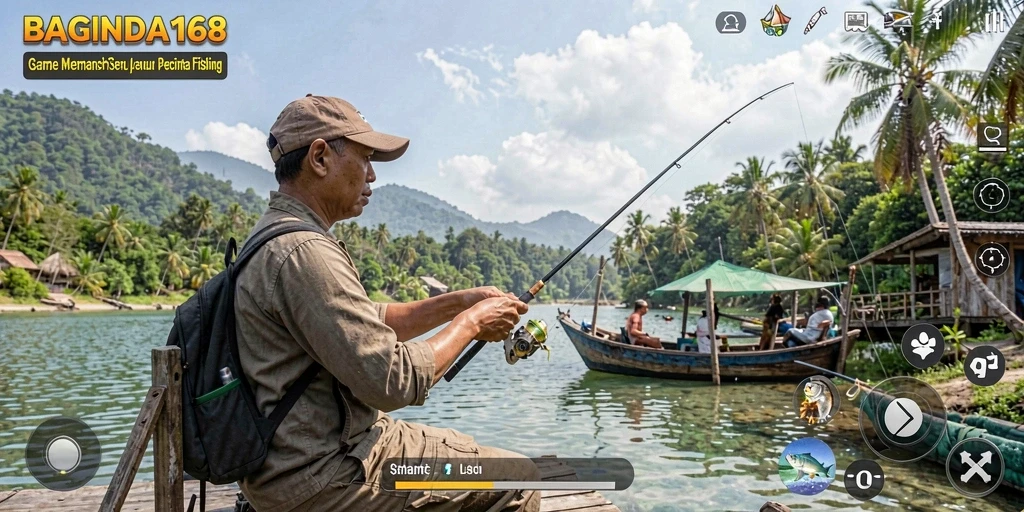 Pengalaman gameplay memancing yang realistis dan mengasyikkan.
