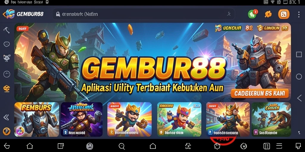 Tampilan antarmuka GEMBUR88 yang intuitif dan mudah digunakan.