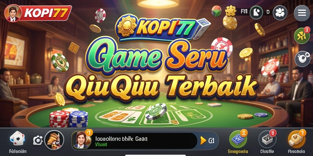 Tampilan gameplay QiuQiu yang menghibur di KOPI77.