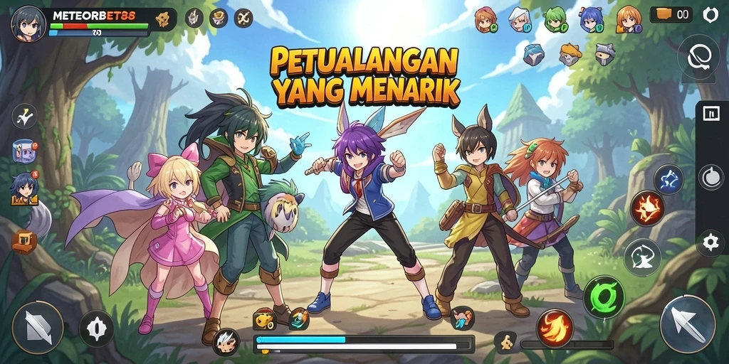 Tampilan permainan METEORBET88 yang memukau dan penuh aksi.