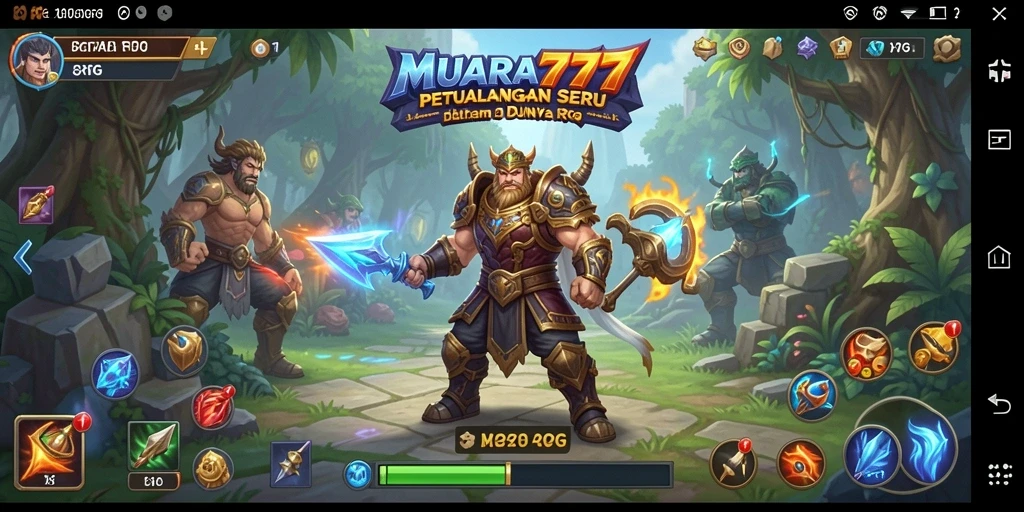 Screenshot MUARA777 menampilkan aksi pertempuran RPG yang mendebarkan.