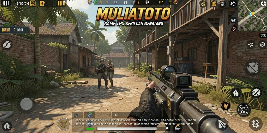 Tampilan gameplay seru dari MULIATOTO di arena pertempuran.