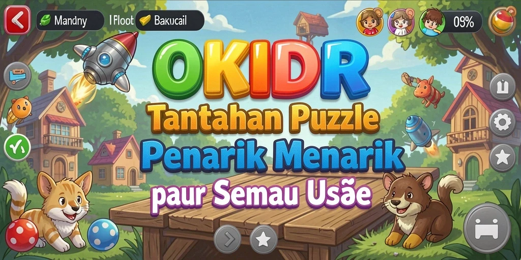 Tampilan menarik dari gameplay yang penuh tantangan Puzzle.