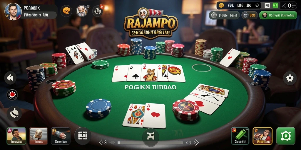 Tampilan gameplay RAJAMPO yang seru dan menarik mendebarkan.