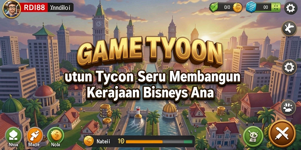 Tampilan gameplay menarik dari RDI88 dengan berbagai opsi bisnis.