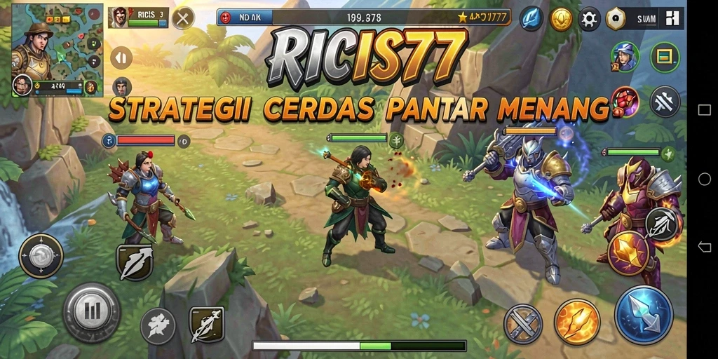 Tangkapan layar gameplay RICIS77 yang penuh strategi dan taktik.