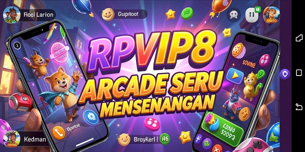 Tangkapan layar RPVIP8 yang menunjukkan aksi gameplay Arcade yang seru.