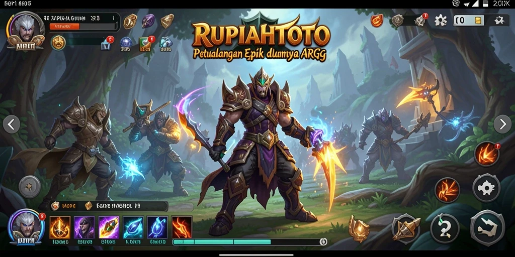 Tampilan gameplay RUPIAHTOTO dengan aksi pertarungan seru.