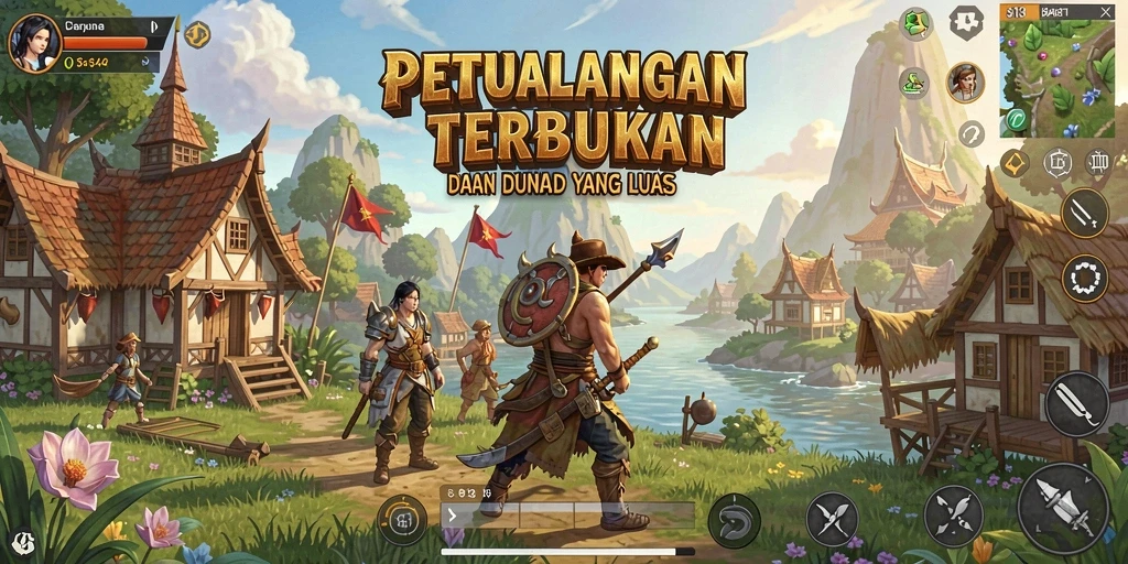 Tangkapan layar gameplay Open World S13 yang mendebarkan.