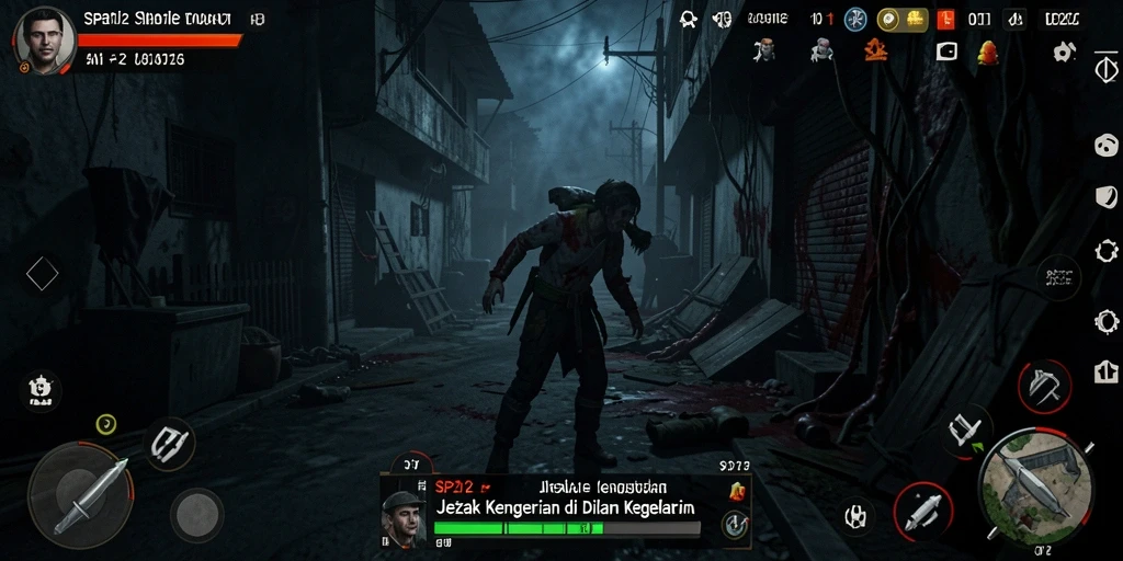 Gameplay SP212 yang menegangkan dan menyeramkan saat menjelajahi ruang gelap.
