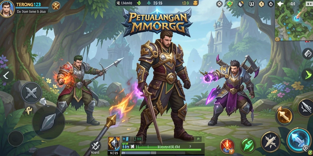 Screenshot dari gameplay menarik di dunia MMORPG TERONG123.