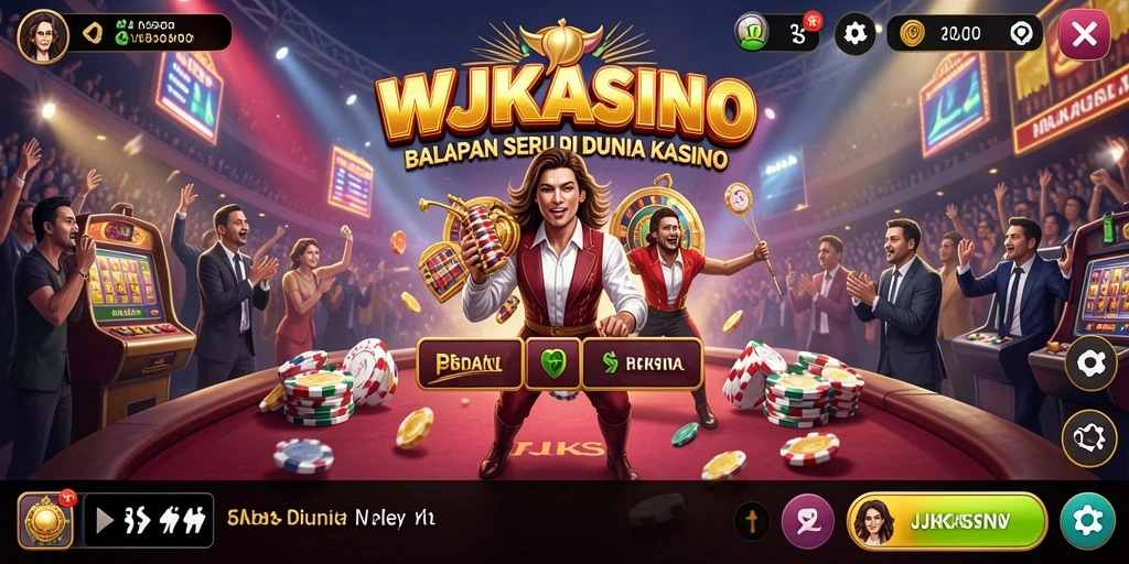 Tampilan gameplay balapan menegangkan di WJKASINO.